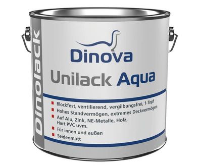 Dinova Unilack Aqua D-35 - 2,5 Liter weiß