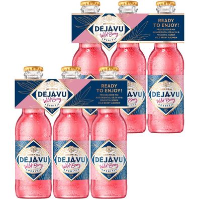 Oriental Déjàvu Wild Berry Aperitif – 6er-Pack 10% Vol. - 6 x 200 ml- [Enthält