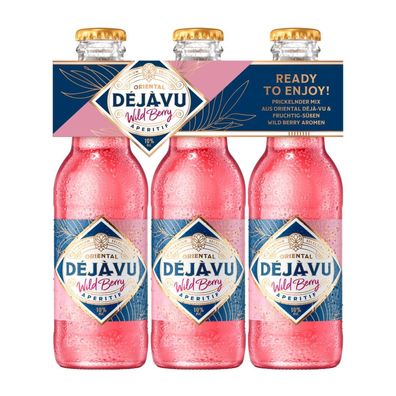 Oriental Déjàvu Wild Berry Aperitif – 3er-Pack 10% Vol. - 3 x 200 ml- [Enthält