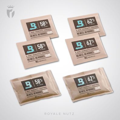 Boveda Hydro Pack, 62% Feuchtigkeit 4g / 8g / 67g - 5 Stück