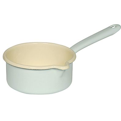 RIESS Stieltopf mit Ausguss 0,75 Liter Ø14cm türkis/bunt