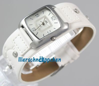 Damenuhr weiss mit Strass von MA NEU