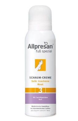 Allpresan Fuß spezial Nr. 3 Schaum-Creme Sehr trockene Haut mit beruhigendem Duft