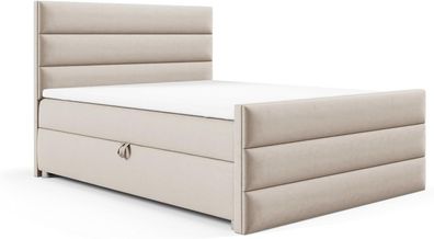 Trinity K1 Lux Boxspringbett mit Matratze, Topper & Stauraum
