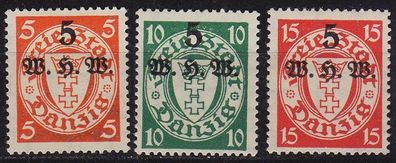 Germany REICH Danzig [1934] MiNr 0237-39 ( * */mnh )