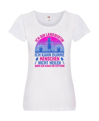 Ich bin Landwirtin | Landwirt | Bauer Damen Shirt Weiß
