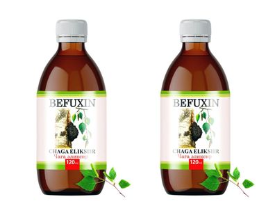Befuxin Chaga Elixier 2 x 120 ml Tinktur Trinkkur sibirische Birke