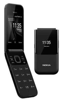 Nokia 2720 Flip TA-1170 DS Schwarz 2G Kamera Tasten Klapphandy Außendisplay NEU