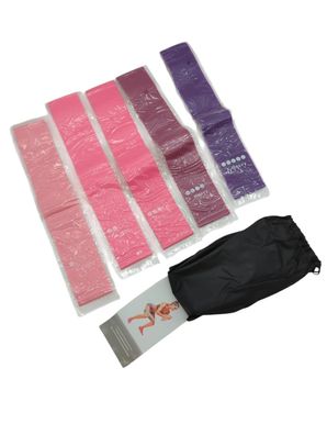 Fit Simplify Widerstandsband Rot Trainingsband mit Übungsanleitung Fitness