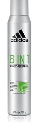 Adidas 6 in 1 48H Anti Perspirant Deo Body Spray XL 200 ml