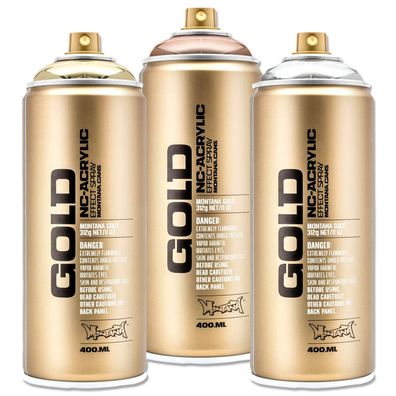 Sprühlack | Montana GOLD | Chrome Effect | 400ml | Farbauswahl