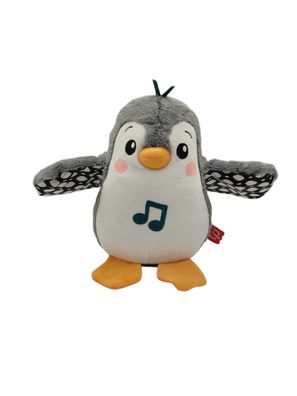 FISHER-PRICE Wackelnder Pinguin Plüschspielzeug für Babys zum Spielen Bauchlage
