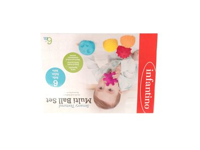 Infantino Textured Multi Ball Set Texturierte Bälle im Set 6 Stück