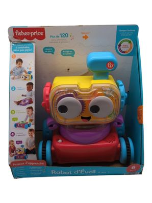 Fisher-Price 4-in-1 Lernroboter Linus für Babys und Kleinkindert französisch