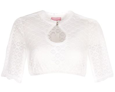 Dirndlbluse Franja Halbarm ecru