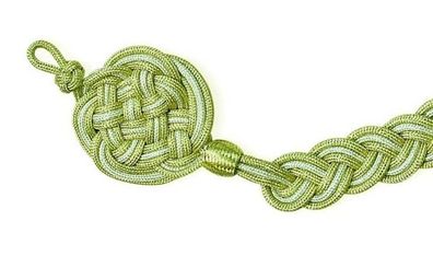 Schießschnur 3-teilig, aus 3mm starker Rundschnur Schützenschnur - gold-silber-gold