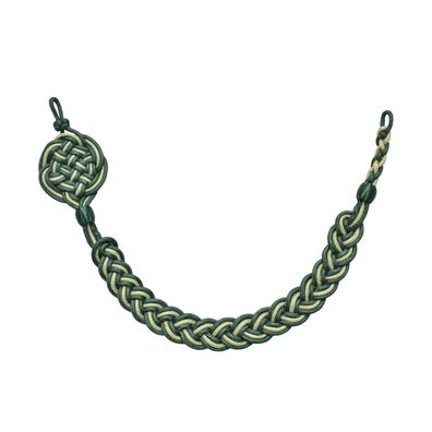 Schießschnur 3-teilig, aus 3mm starker Rundschnur Schützenschnur grün-gold-grün