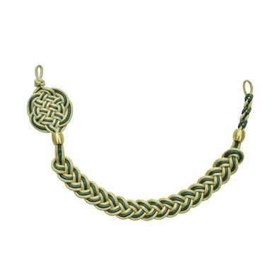 Schießschnur 3-teilig, aus 3mm starker Rundschnur Schützenschnur gold-grün-gold