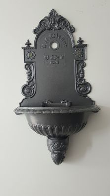 tomco Wandbrunnen Original Wiener Bassena ALU pulverbeschichtet antik anthrazit