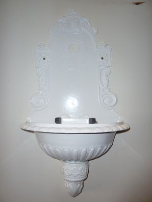 tomco Wandbrunnen Original Wiener Bassena ALU pulverbeschichtet weiß uni
