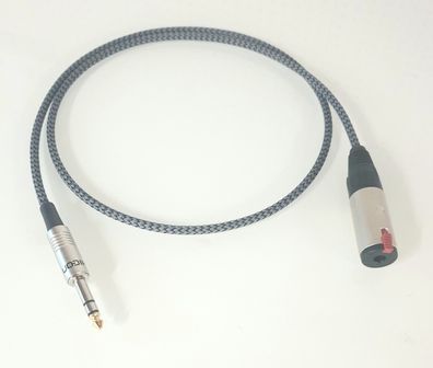 Viablue EPC4 Silver / HighEnd Kopfhörer-Verlängerung / 6,3mm Klinke / Silver