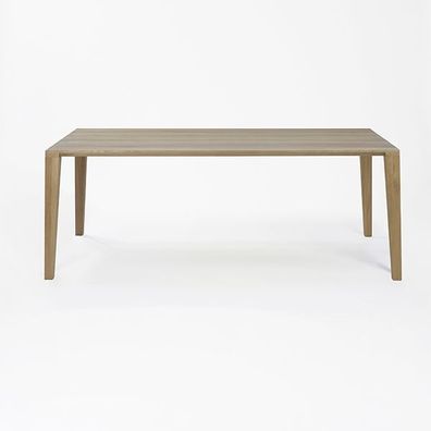 Lambert Aracol Tisch Eiche massiv weiß gekälkt 90x200 H 76 cm 55912