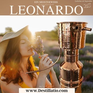 CopperGarden®" 2 Liter Leonardo Destille | nach Helge Schmickl