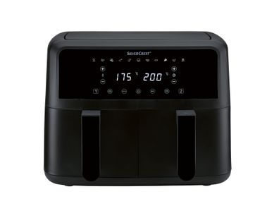 Silvercrest Heißluftfritteuse Digital Doppelzone »SHLFD 2600 B1« 2600 Watt * B-Ware