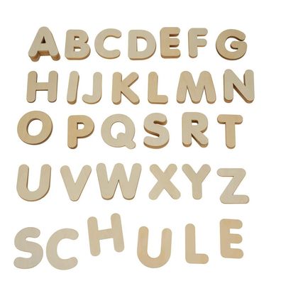 Holzbuchstaben 8 cm, 150 Stück