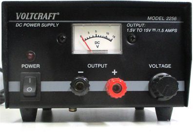 Voltcraft Model 2256 Transformator stabilisiert, 0-15V DC o. OVP (4275k)