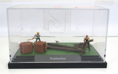 Spur H0 Busch Figurenset "Waldsterben" Holzarbeiten OVP - (4449/50k)