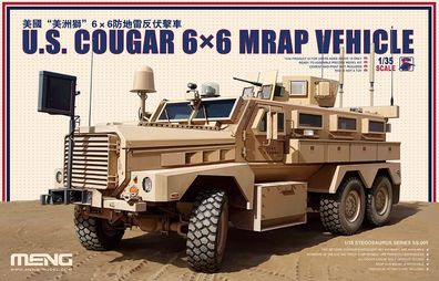 MENG-Model 1:35 SS-005 U.S. Cougar 6x6 MRAP Vehicle