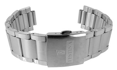 Festina Chrono | Uhrenarmband 21mm Edelstahl silbern | F20343 F16826