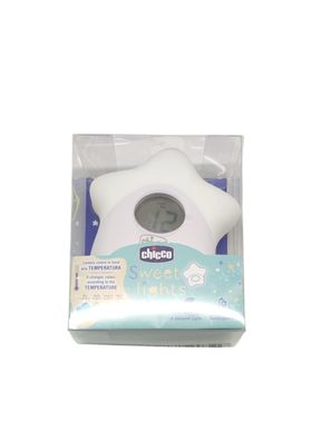 Chicco Nachtlicht Stern mit Thermometer Unisex Baby Nachtlampe