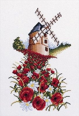 Stickpackung für Stickbilder ohne Rahmen für gezählten Kreuzstich