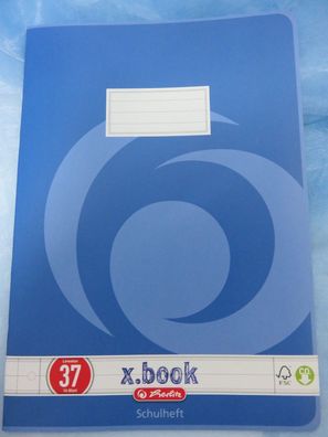 Herlitz Heft DIN A 4 Lin. 37, liniert, rechts/links angedeuteter Rand