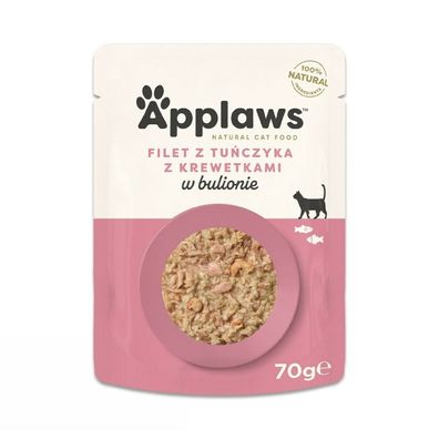 Applaws - Katzennassfutter 70-g-Beutel - Thunfisch und Garnelen &#40;178-008&#41;