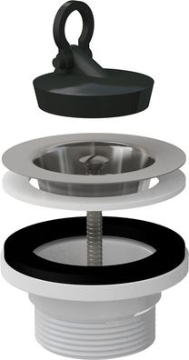 Alcadrain Ablaufventil für Spülbecken 6/4" mit einem Edelstahlgitter DN70