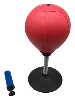 Relaxdays Boxballtisch, Boxballtisch 35 x 18 x 18 cm rot und schwarz
