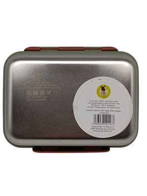 LÄSSIG Kinder-Brotdose aus Edelstahl Lunchbox Box