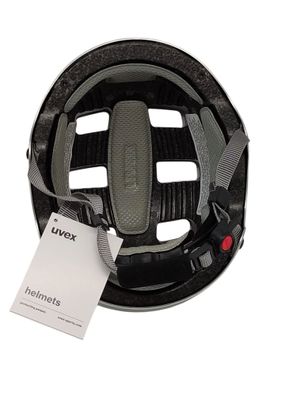 uvex kid 3 robuster Fahrradhelm individuelle Größenanpassung silber rosa 51-55cm