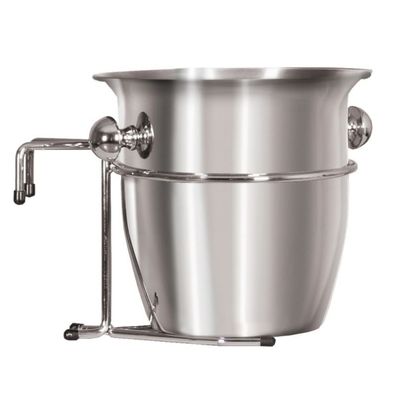 deVries Champagnerkühler für Strandkörbe Edelstahl 5 Liter inkl. Halterung