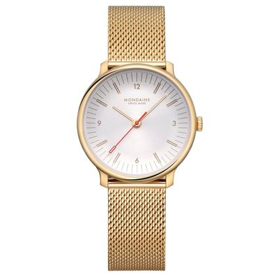 Mondaine Damenuhr Doppio Goldfarben 33 mm MLE.33111. SM