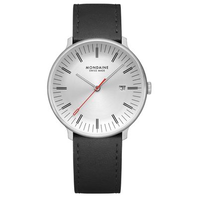 Mondaine Herrenuhr Quarz Doppio mit Lederband MLE.41210. LBV
