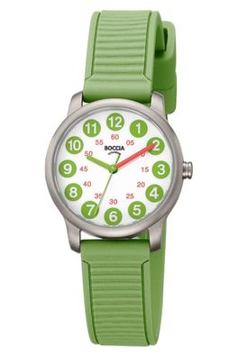 Boccia Kinder-Armbanduhr Titan Grün 3373-02