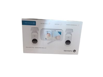 Motorola VM35-2 Babyphone mit 2 Kameras und 5,0-Zoll-Display für Kinderzimmer