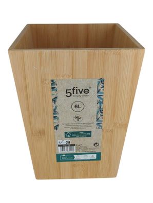 5five Bambus Abfalleimer 6 Liter Terre Inconnue