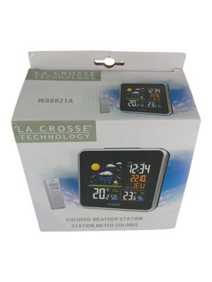 Wetterstation La Crosse Technology mit Farb-LCD-Display Schwarz