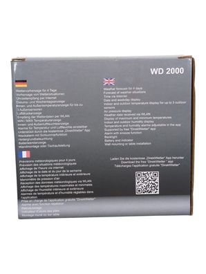 Technoline Direkt Wetter WD2000 Internet Wetterstation mit kostenloser Direkt