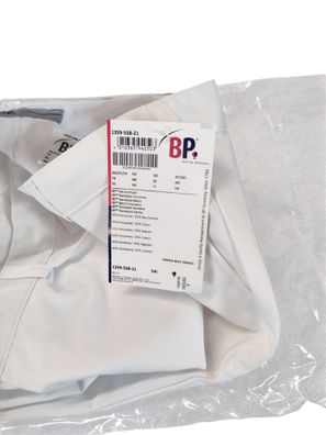 BP Herren Hose Weiß Mischgewebe mit Bundfalten und Taschen